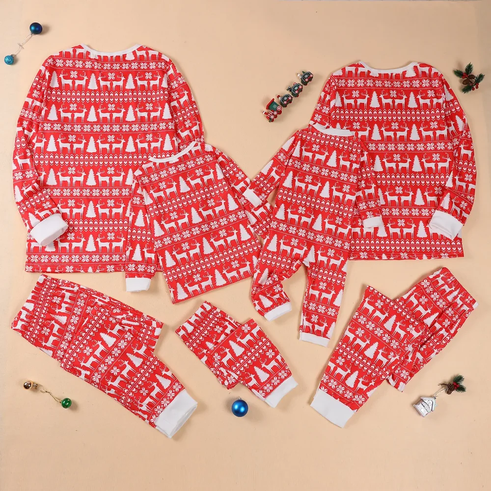 Classic Reindeer Christmas Family Pajamas 18