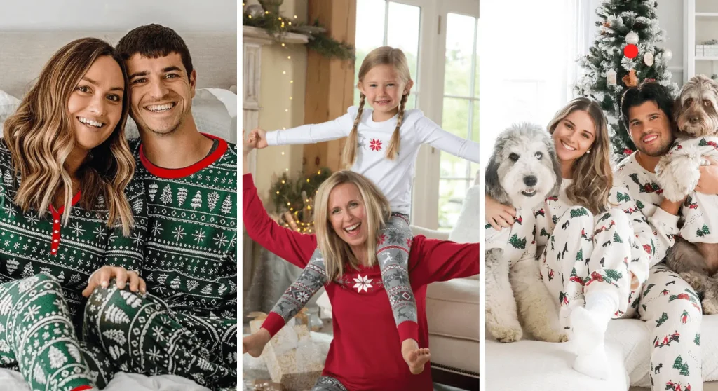 Pijamas de Navidad de moda para la familia 3