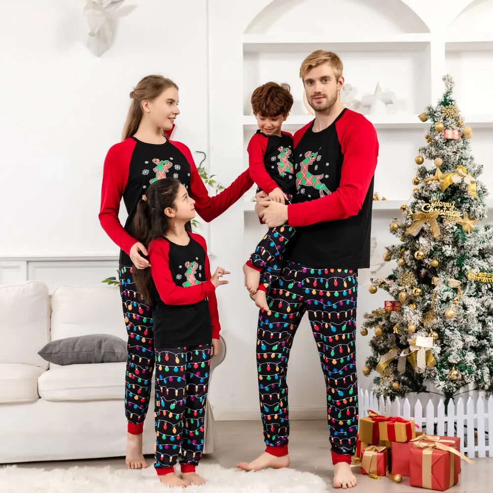 Galloping Reindeer Christmas Pajamas 10