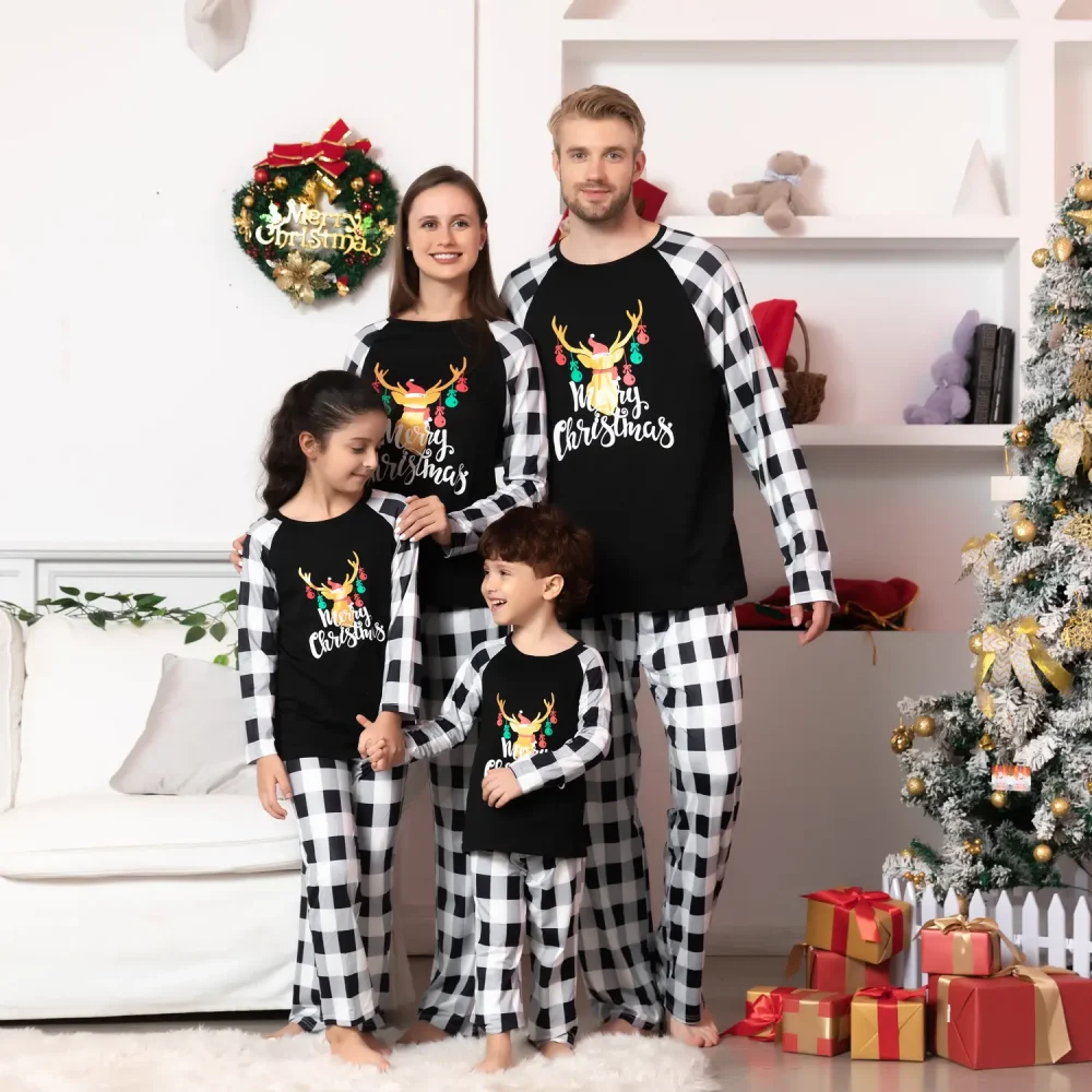 Frohe Weihnachten Rentier Pyjamas 9