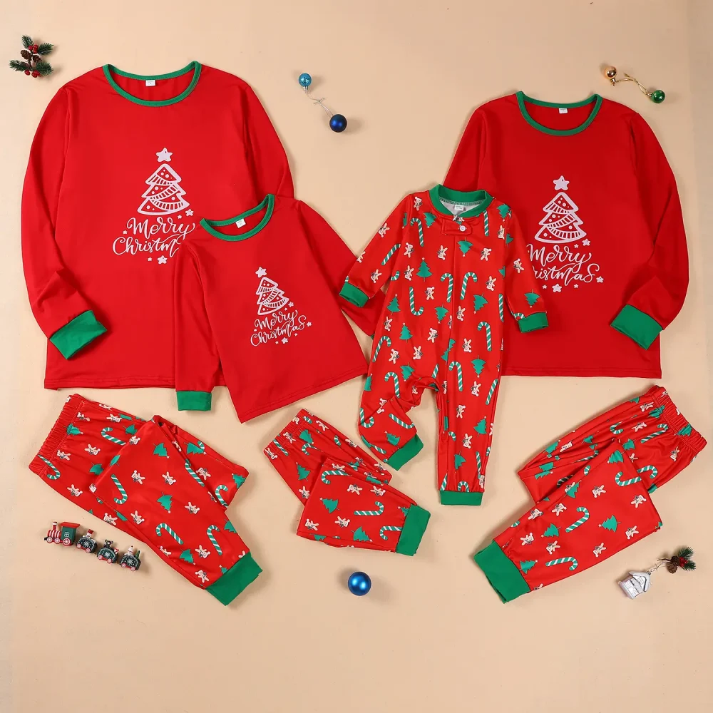 Red Christmas Delight Family Pajamas 18