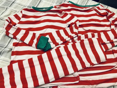 Red Striped Family Christmas Pajamas Set photo review