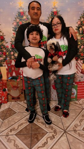 Red Striped Family Christmas Pajamas Set photo review